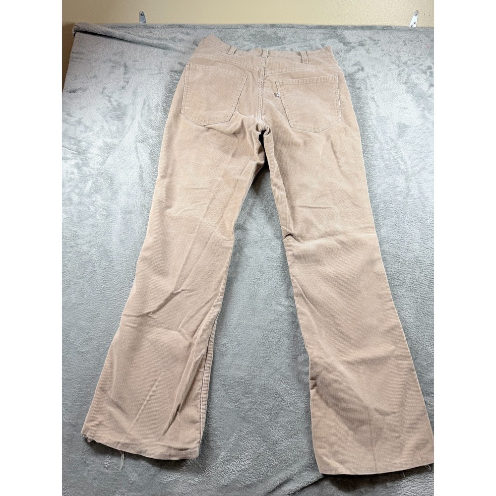 Levi's White Tab Corduroy Flare Pants Womens Tan Low Rise Y2K - Picture 9 of 11